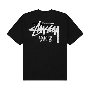 STUSSY - Camiseta Paris "Preto" -NOVO-