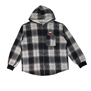 NIKE x SUPREME - Camisa Plaid FW18 "Preto" -USADO-