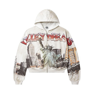 VALE LIVES FOREVER - Moletom NYC Zip Up "Branco" -NOVO-