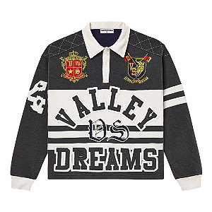 VALE LIVES FOREVER - Camisa Freams Rugby "Preto" -NOVO-