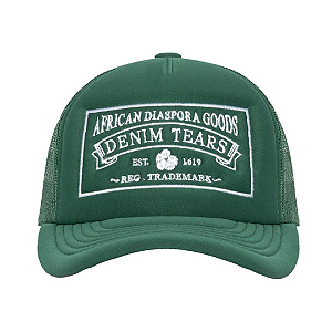 DENIM TEARS - Boné Trucker ADG "Verde" -NOVO-