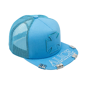 ALICE HOLLYWOOD - Boné Trucker Atelier "Azul Claro" -NOVO-