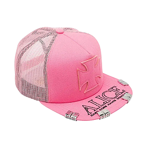 ALICE HOLLYWOOD - Boné Trucker Atelier "Rosa" -NOVO-