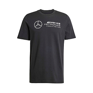 ADIDAS x MERCEDES - Camiseta AMG Petronas Formula Team DNA Graphic "Preto" -NOVO-