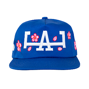 OMA DESIGN STUDIOS - Boné LA Cherry Blossom "Azul" -NOVO-