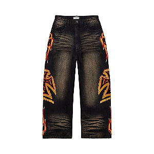 VALE LIVES FOREVER - Calça Jeans Inferno "Preto" -NOVO-