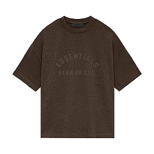 FEAR OF GOD - Camiseta Essentials Heavy "Heather Wood" -NOVO-