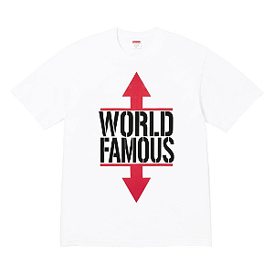 SUPREME - Camiseta World Famous "Branco" -NOVO-