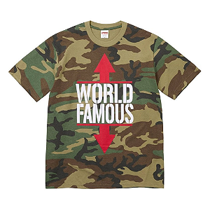 SUPREME - Camiseta World Famous "Camo" -NOVO-