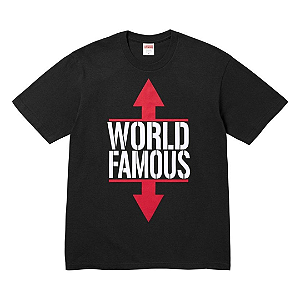 SUPREME - Camiseta World Famous "Preto" -NOVO-