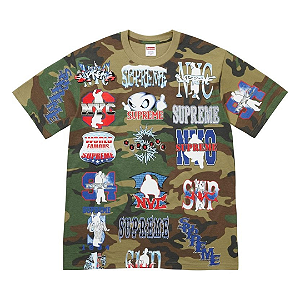 SUPREME - Camiseta Flash "Camo" -NOVO-