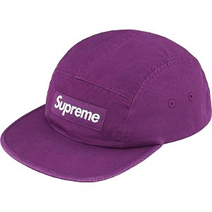 SUPREME - Boné Washed Chino Twill SS26 "Roxo" -NOVO-