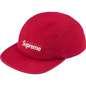 SUPREME - Boné Washed Chino Twill SS26 "Vermelho" -NOVO-