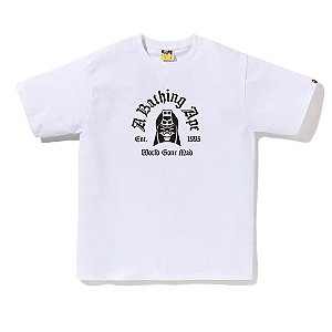 BAPE - Camiseta Mad General College "Branco" -NOVO-