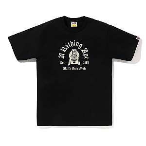 BAPE - Camiseta Mad General College "Preto" -NOVO-