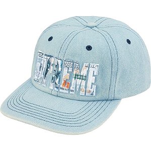 SUPREME - Boné 6-Panel Embroidered Money Logo "Denim" -NOVO-
