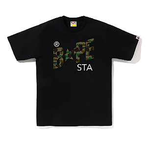BAPE - Camiseta 1st Camo Bape Sta "Preto" -NOVO-