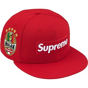 SUPREME x NEW ERA - Boné Shop Box Logo (Milan) "Vermelho" -NOVO-