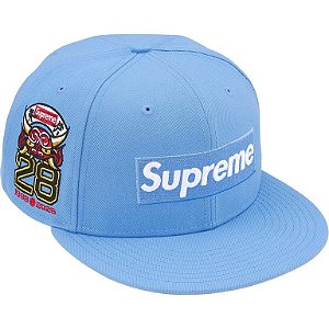 SUPREME x NEW ERA - Boné Shop Box Logo (Tokyo) "Azul Claro" -NOVO-