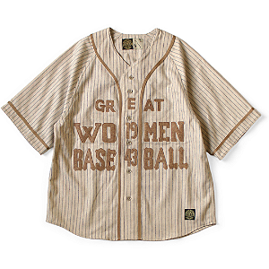 KAPITAL - Camisa Baseball Wool 43 Great Women "Creme" -NOVO-