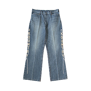 KAPITAL - Calça 14oz Frisco Kountry Embroidery "Denim" -NOVO-