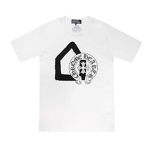 CHROME HEARTS x COMME DES GARÇONS x DOVER STREET MARKET - Camiseta Ginza Horseshoe "Branco" -NOVO-