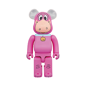 MEDICOM TOY X GHOSTBUSTERS - Boneco Bearbrick: Dino 1000% "Rosa" -NOVO-