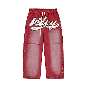 VALE LIVES FOREVER - Calça de Moletom Skittle "Vermelho" -NOVO-