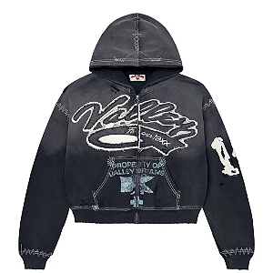 VALE LIVES FOREVER - Moletom Religion Zip Up "Preto" -NOVO-