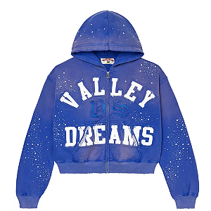 VALE LIVES FOREVER - Moletom Classico Zip Up "Azul" -NOVO-