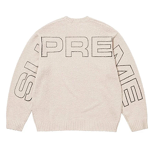 SUPREME - Sweater Pilled "Stone" -NOVO-