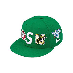 SUPREME x NEW ERA - Boné Mascot S Logo "Verde" -NOVO-