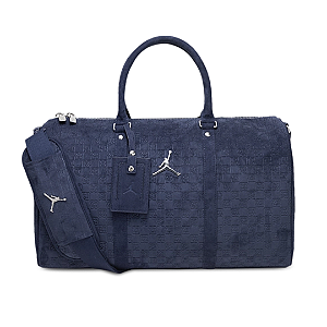 JORDAN - Mala Duffle Monogram Suede "Azul Marinho" -NOVO-