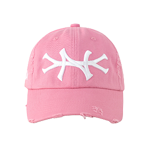 OMA DESIGN STUDIOS - Boné NY Side Distressed Valentines Day "Rosa" -NOVO-