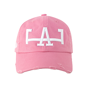 OMA DESIGN STUDIOS - Boné LA Side Distressed Valentines Day "Rosa" -NOVO-