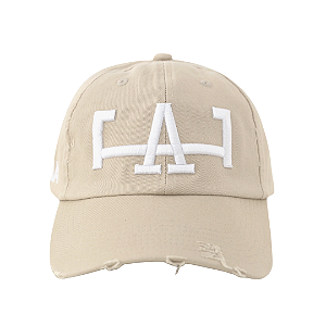 OMA DESIGN STUDIOS - Boné LA Side Distressed Valentines Day "Bege" -NOVO-