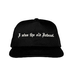 OMA DESIGN STUDIOS - Boné Old Internet "Preto" -NOVO-