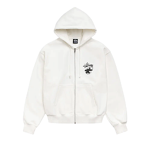STUSSY - Moletom Haul Zip Up "Branco" -NOVO-