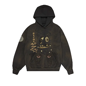 TRAVIS SCOTT x TAKASHI MURAKAMI- Moletom Hollow "Marrom" -NOVO-