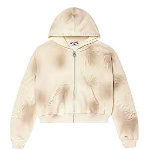 VALE LIVES FOREVER - Moletom Carver Zip Up "Creme" -NOVO-