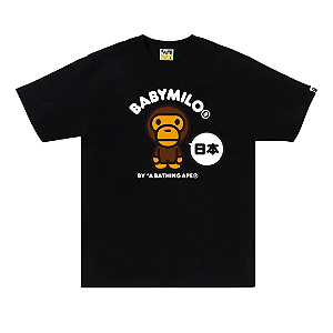 BAPE - Camiseta Tokyo Baby Milo "Preto" - NOVO-