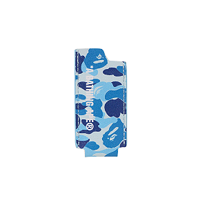 BAPE - Case de Isqueiro ABC Camo Leather "Azul" -NOVO-