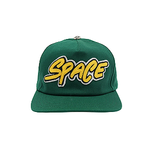 CHROME HEARTS - Boné Space Patch 5-Panel "Verde/Amarelo" -NOVO-