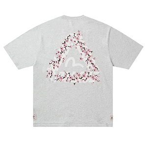 PALACE x EVISU - Camiseta Heavy Wash "Cinza" -NOVO-