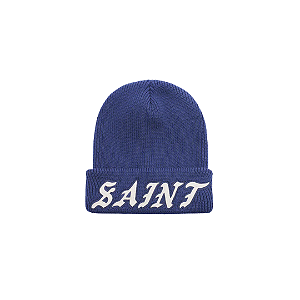 SAINT MXXXXXX - Touca Saint Logo Knit "Azul/Branco" -NOVO-