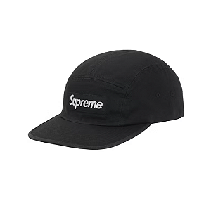 SUPREME - Boné Washed Chino Twill Camp FW25 "Preto" -NOVO-