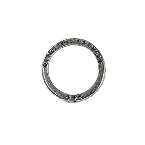 CHROME HEARTS - Anel Engraved Tiny Cross Band 2009 "Prata 925" -NOVO-