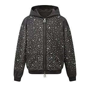 BIRTH OF ROYAL CHILD - Moletom Cashew Zip Up "Cinza" -NOVO-