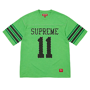 SUPREME - Camiseta Studded S/S Football Top "Verde" -NOVO-