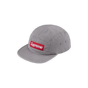 SUPREME - Boné Washed Chino Twill SS26 "Cinza" -NOVO-